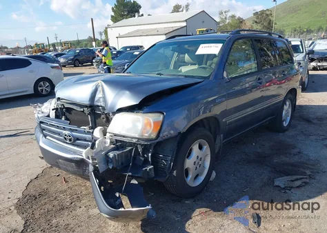 2005 Toyota Highlander Limited V6 z USA, uszkodzony, nr VIN JTEDP21A550072315